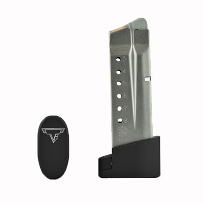 Taran Tactical Innovations Magazine Extension For Smith & Wesson M&P Shields - Magazine Extension +1/2 Rounds M&P Shields Flat Black