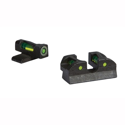 Sig Sauer X-Ray1 Enhanced Day Pistol Sight Sets - #6 Green Front, #6 Green Rear Round Notch