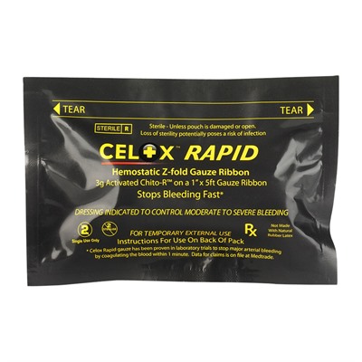 Celox Medical Rapid Hemostatic Z-Fold Gauze