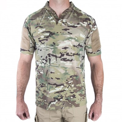 Velocity Systems Boss Rugby Shirt Short Sleeves - Boss Rugby Shirt Short Sleeve Multicam Sm