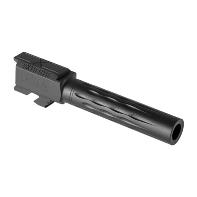 Faxon Firearms Compact Match Flame Barrels For Glock 19 - G19 Gen 1-4 Compact Flame Barrel Saami 9mm Black