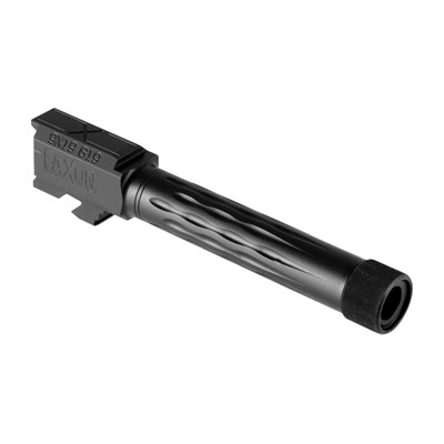 Faxon Firearms Compact Match Flame Barrels For Glock 19 - G19 Gen 1-4 Compact Flame Threaded Barrel Saami 9mm Black