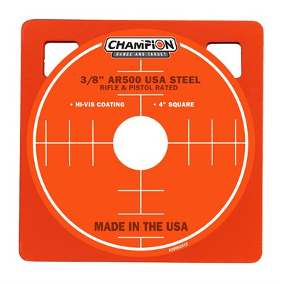 Champion Targets Center Mass 3/8" Square Ar500 Steel Targets