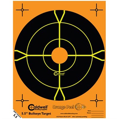 Caldwell Shooting Supplies Orange Peel Bullseye Targets Orange Peel 5.5 Bullseye 10 Sheets in USA Specification