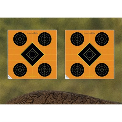 Caldwell Shooting Supplies Orange Shooting Spots - 1   & 2    Orange Shooting Circles 12 Sheets (72-1  , 36-2