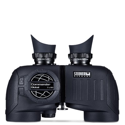 Steiner Optics Commander Global 7x50mm Marine Binoculars - 7x50mm Compass Marine Binoculars Matte Black