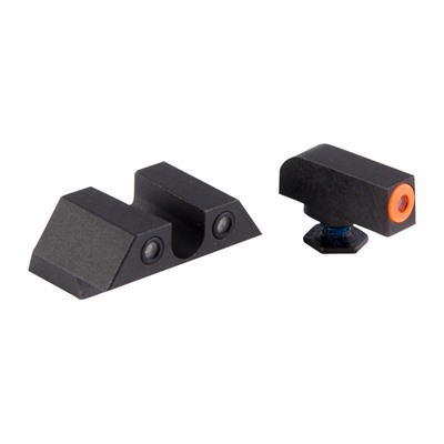 Night Fision Perfect Dot Tritium Night Sights For Glock - Glock 42/43 Orange Front & Black U-Shaped Notch Rear