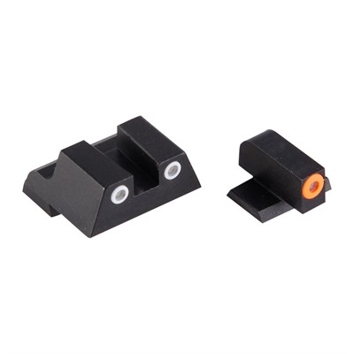 Night Fision Perfect Dot Tritium Night Sights For Canik - Canik Tp9sfx/Tp9sfl Orange Front & Clear Square Notch Rear