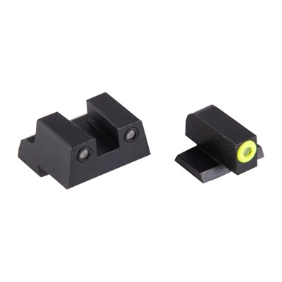 Night Fision Perfect Dot Tritium Night Sights For Canik - Canik Tp9sf Elite Yellow Front & Black Square Notch Rear