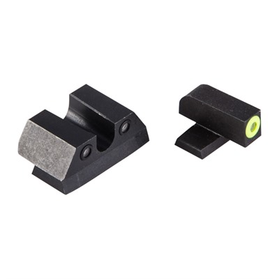 Night Fision Perfect Dot Tritium Night Sights For Sig Sauer - Sig Sauer P Series 40/45 Yellow Front & Black U Notch Rear