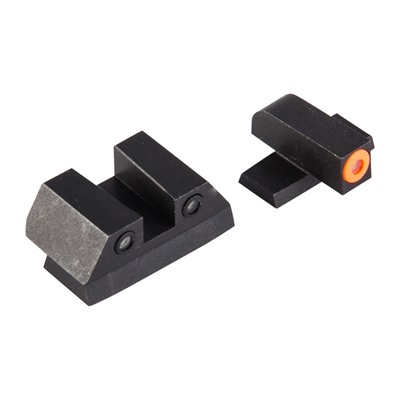 Night Fision Perfect Dot Tritium Night Sights For Sig Sauer - Sig P Series 9mm/357 Orange Front & Blk Square Notch Rear