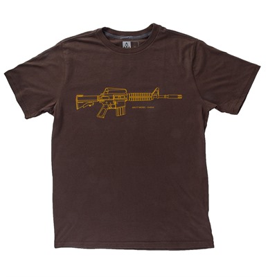 Brownells Fine Cotton Retro Carbine T-Shirts - Fine Cotton Retro Carbine T-Shirt Large Brown