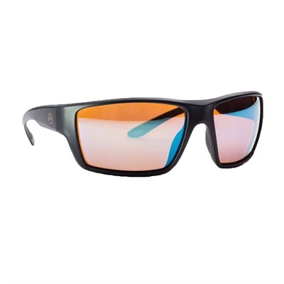 Magpul Terrain Sunglasses - Terrain Matte Black Frame Rose Lens W/ Blue Lens Mirror