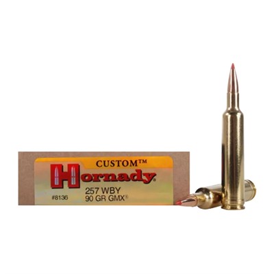Hornady Custom 275 Weatherby Magnum Gmx Ammo - 275 Weatherby Magnum 90gr Gmx 20/Box
