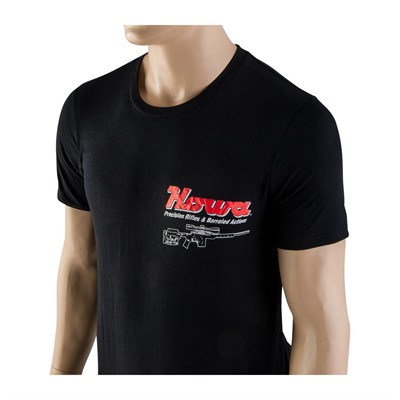 Legacy Sports International Howa Factory T-Shirts Front/Back Logo - Howa T-Shirt Front /Back Logo Black Medium