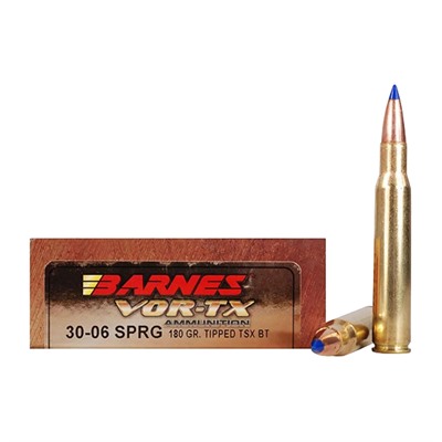 Barnes Vor-Tx 30-06 Springfield Ammo - 30-06 Springfield 180gr Tipped Triple-Shock X Bt 20/Box