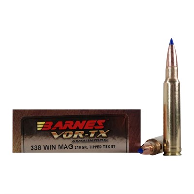 Barnes Vor-Tx 338 Winchester Magnum Ammo - 338 Winchester Magnum 210gr Ttsx Boat Tail 20/Box