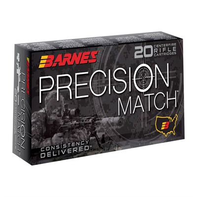 Barnes Precision Match 6.5 Creedmoor Ammo - 6.5mm Creedmoor 140gr Open Tip Match Jacketed Hp 20/Box