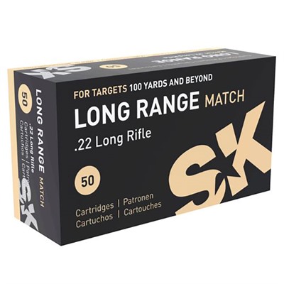 Sk Long Range Match 22 Long Rifle Ammo - 22 Long Rifle 40gr Lead Round Nose 50/Box