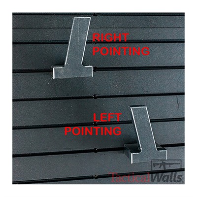 Tactical Walls Modwall Double Stack Pistol Hanger - Modwall Double Stack Pistol Hanger Right Facing