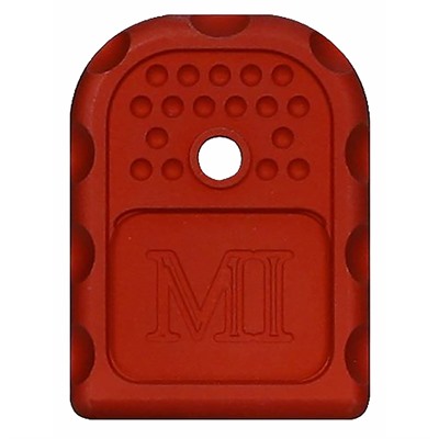 Midwest Industries Magazine Base Plates For Glock9mm/ .40s&W/ .357 Sig - Magazine Base Plate For Glock 9/.40/.357 Red