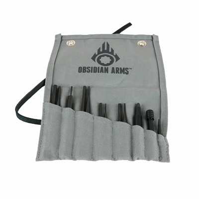 Obsidian Arms Ar-15 Complete Armorer's 12-Piece Punch Set - Ar-15 Complete Armorer's 12 Piece Punch Set