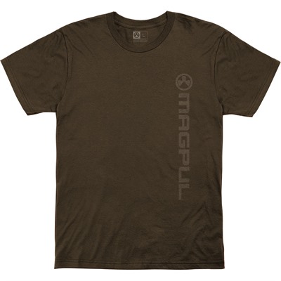 Magpul Vertical Logo Cotton T-Shirts - Vert Logo Cotton T-Shirt Large Brown