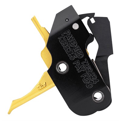 American Trigger Corporation Ar Pcc Gold Fixed Triggers 9mm Ar Pcc Gold Trigger Flat Fixed 9mm