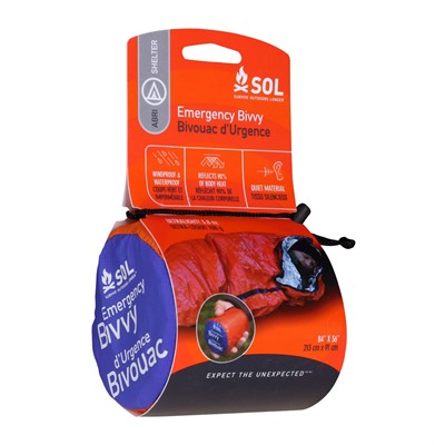 Adventure Medical Kits Sol Emergency Bivvy With Rescue Whistle Orange