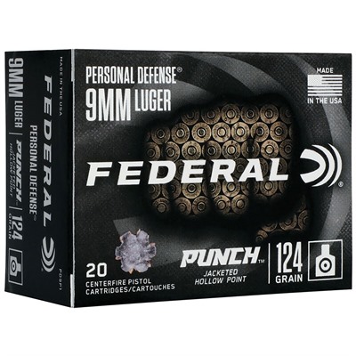 Federal Personal Defense Punch 9mm Luger Ammo