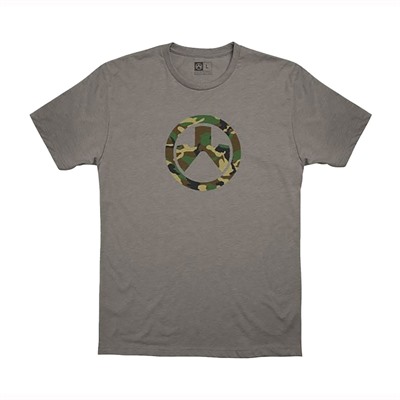Magpul Woodland Camo Icon T-Shirts Cvc - Woodland Camo Icon Cvc T-Shirt 3x-Large Stone Gray
