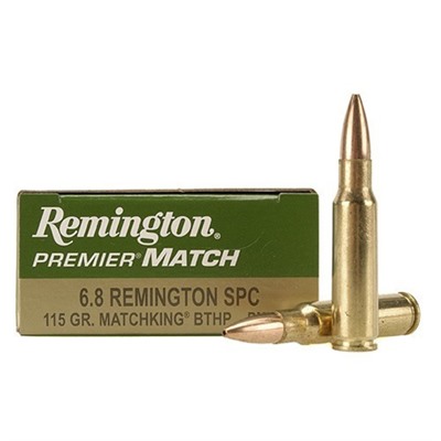 Remington Premier Match Ammo 6.8mm Remington Spc 115gr Bthp 6.8mm Remington Spc 115gr Matchking Bthp 20/Box