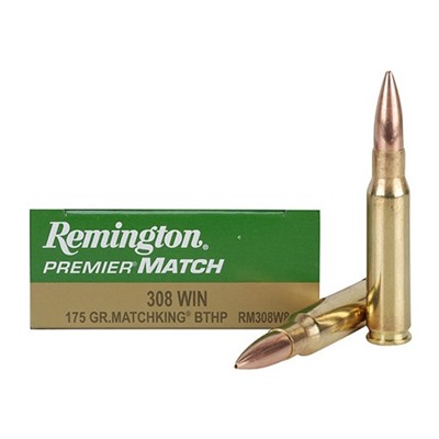 Remington Premier Match Ammo 308 Winchester 175gr Matchking Bthp 308 Winchester 175gr Matchking Bthp 20 Box