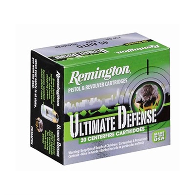 Remington Hd Ultimate Defense Ammo 45 Auto 230gr Bjhp 45 Auto 230gr Brass Jacketed Hollow Point 20/Box