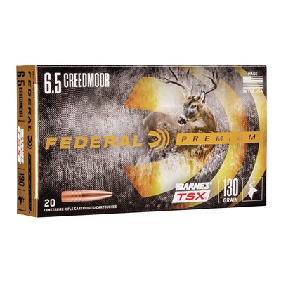Federal Premium 6.5mm Creedmoor Ammo - 6.5mm Creedmoor 130gr Barnes Tsx 20/Box