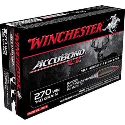 Winchester Supreme Accubond Ct Ammo 270 Winchester 140gr Bt - 270 Winchester 140gr Accubond 20/Box
