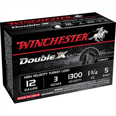 Winchester Double X Turkey Ammo 12 Gauge 3" 1 3/4 Oz #5 Shot 10/Box