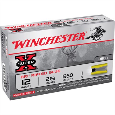 Winchester Super X Ammo 12 Gauge 2 3/4" 1 Oz Sabot Slug 5/Box