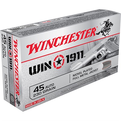 Winchester Win 1911 Ammo 45 Acp 230gr Fmj 45 Acp 230gr Full Metal Jacket 500/Case