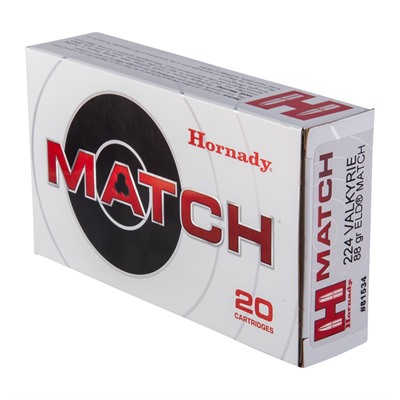 Hornady Eld Match 224 Valkyrie Ammo - 224 Valkyrie 88gr Eld Match 20/Box