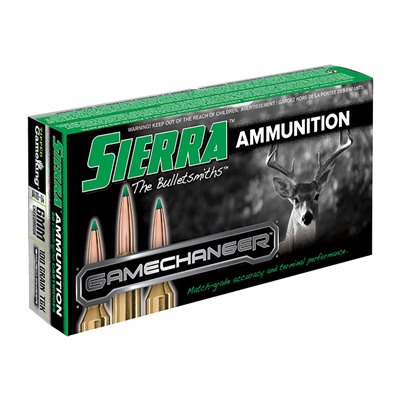 Sierra Bullets Gamechanger 6mm Creedmoor Ammo - 6mm Creedmoor 100gr Tipped Gameking 20/Box