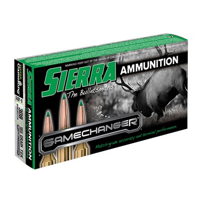 Sierra Bullets Gamechanger 308 Winchester Ammo - 308 Winchester 165gr Tipped Gameking 20/Box