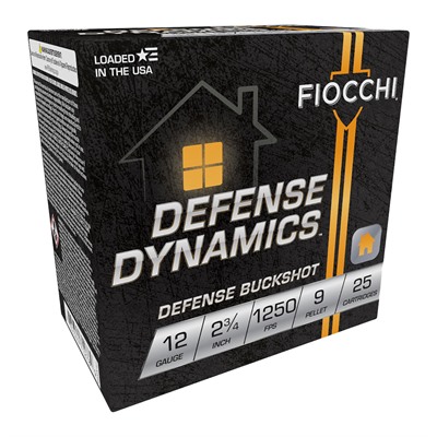 Fiocchi Ammunition Defense Dynamics 12 Gauge 2-3/4