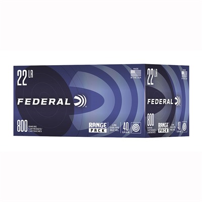 Federal Range Pack 22 Long Rifle Lead Round Nose Ammo