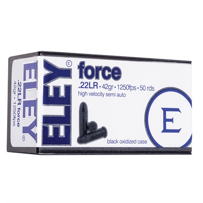 Eley Americas Force Ammo 22 Long Rifle 42gr Lead Round Nose 500/Brick in USA Specification