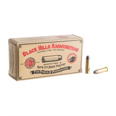 Black Hills Ammunition Cowboy Action Ammo 32 H&R 90gr Lead Flat Point - 32 H&R 90gr Fpl 500/Case