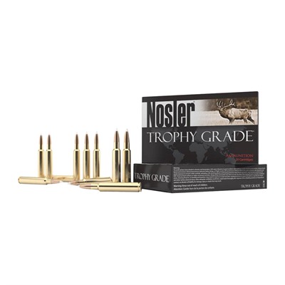 Nosler Trophy Grade Ammo 338 Remington Ultra Magnum 250gr Accubond 338 Remington Ultra Mag 250gr Accubond 20/Box in USA Specification