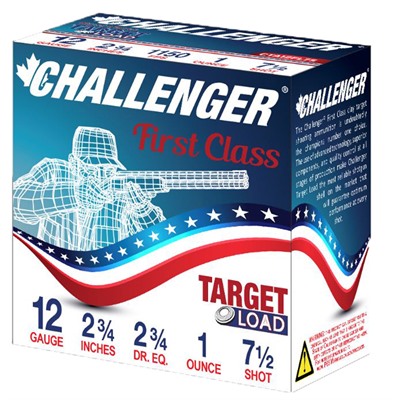 Challenger Ammo First Class Target Load 12 Gauge 2 3 4 Ammo 12 Gauge 2 3 4 1 Oz 7 5 Shot 250 Case