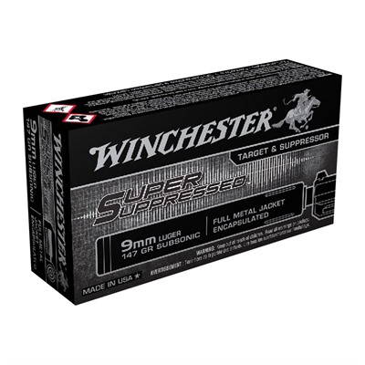 Winchester Super Suppressed 9mm Luger Ammo