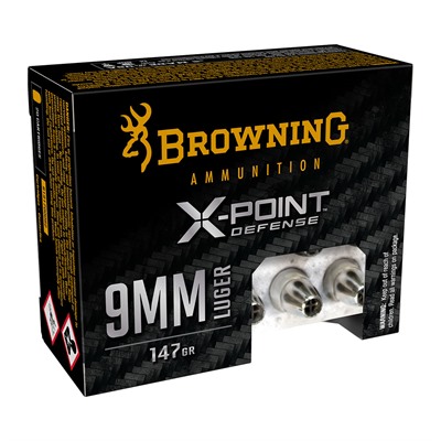 Browning Ammunition X-Point Defense 9mm Luger Ammo